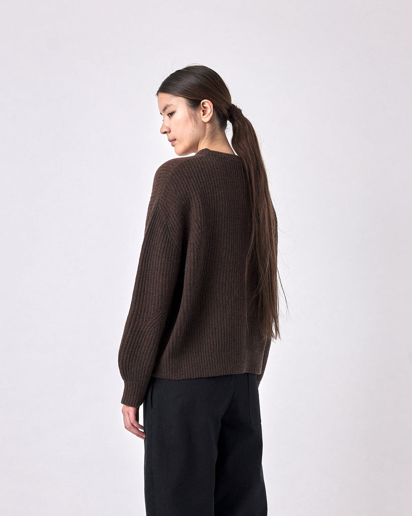 7115 by Szeki-Merino Striped Poet Sweater-Knitwear-Much and Little Boutique-Vancouver-Canada
