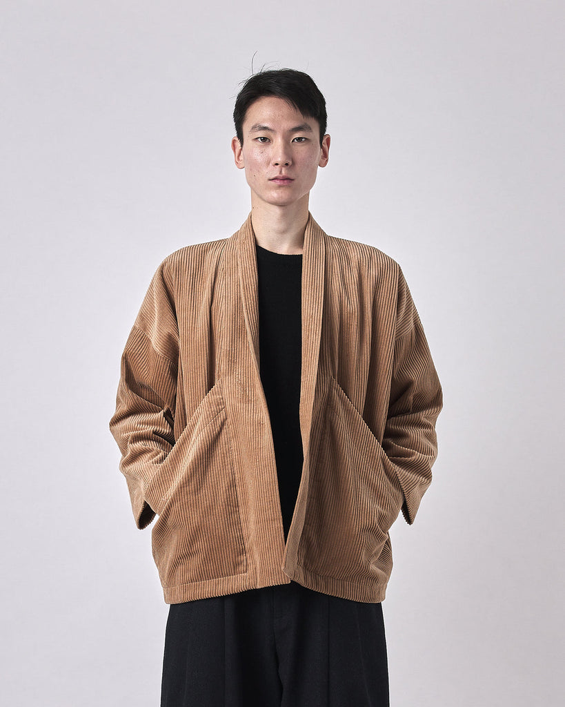7115 by Szeki-Corduroy Sumo Jacket-Outerwear-Tobacco-Small-Much and Little Boutique-Vancouver-Canada