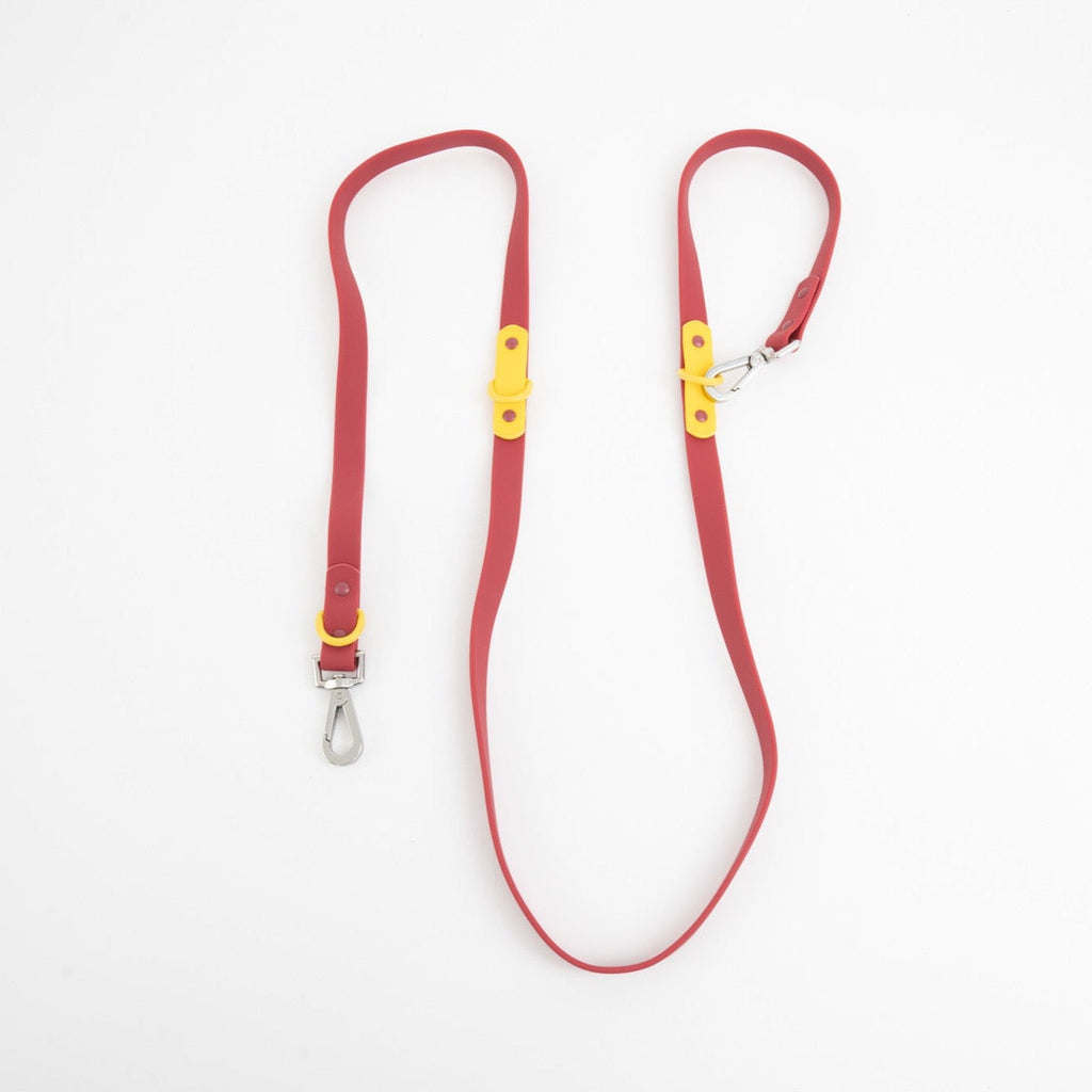 Approved by Fritz-Standard Adjustable Leash-Pets-Burgundy/Sun-Much and Little Boutique-Vancouver-Canada