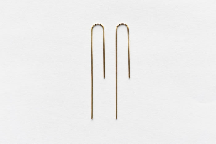8.6.4 Design-Threader Earrings L-08 - Gold-Jewelry-Much and Little Boutique-Vancouver-Canada