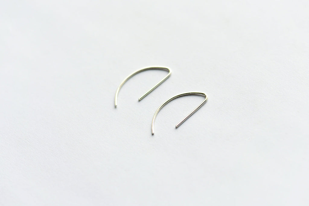 8.6.4 Design-Threader Earrings S-04 in Silver-Jewelry-Much and Little Boutique-Vancouver-Canada