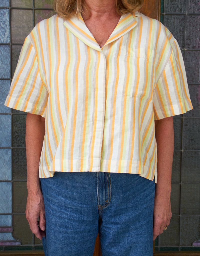 Armed Angels-Leaanne Striped Linen Shirt SS23-Shirts & Blouses-Much and Little Boutique-Vancouver-Canada