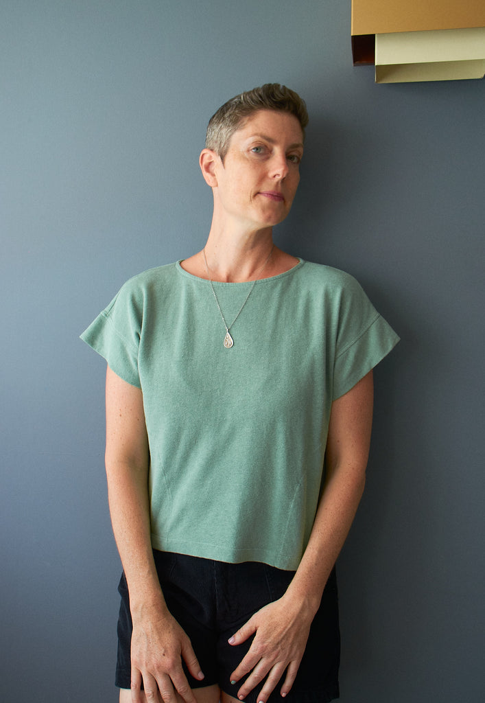 Jungmaven-Taos Top-Casual Tops-Sage Green-XSmall-Much and Little Boutique-Vancouver-Canada