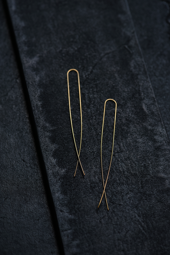 8.6.4 Design-Threader Earrings XL-03 in Gold-Jewelry-Much and Little Boutique-Vancouver-Canada