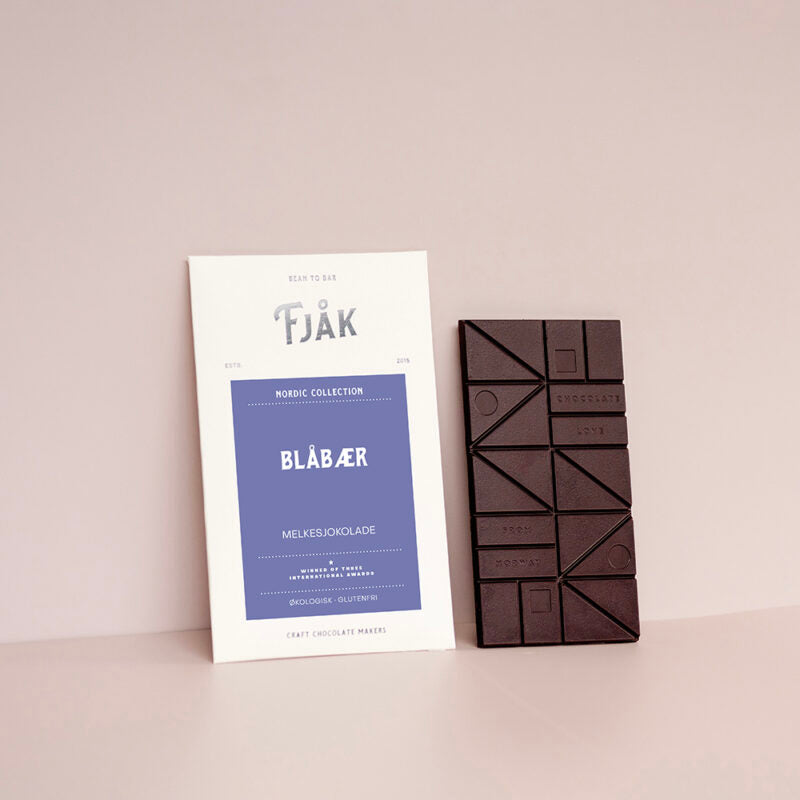 Fjåk Chocolate-Fjak Chocolate Bar-Pantry-Milk & Blueberry-Much and Little Boutique-Vancouver-Canada