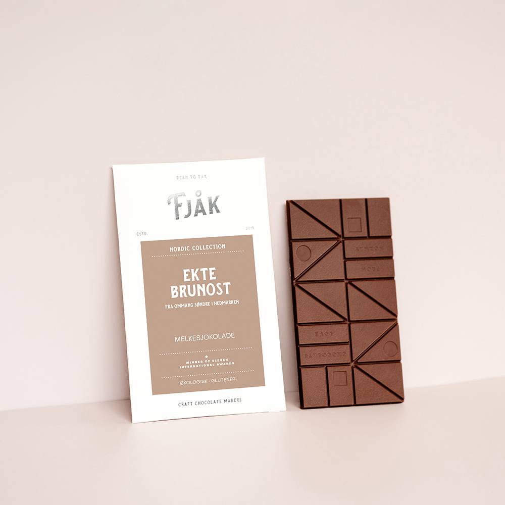 Fjåk Chocolate-Fjak Chocolate Bar-Pantry-Milk & Brown Cheese 45%-Much and Little Boutique-Vancouver-Canada