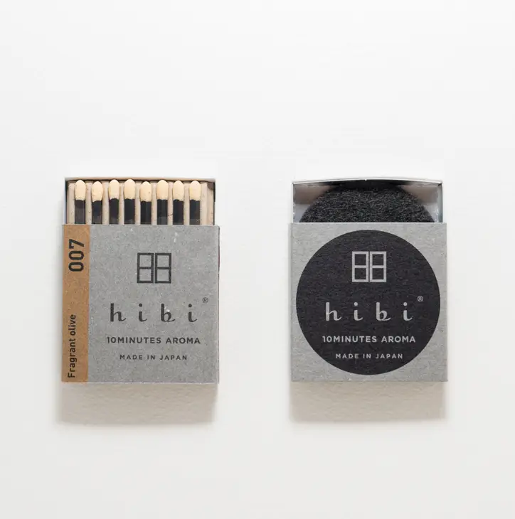 Hibi-Incense Matches-Candles & Home Fragrance-Fragrant Olive-O/S-Much and Little Boutique-Vancouver-Canada
