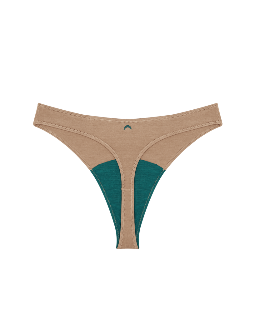 HUHA-Mineral HIGH RISE THONG Underwear-Undergarments-Tan-XSmall-Much and Little Boutique-Vancouver-Canada