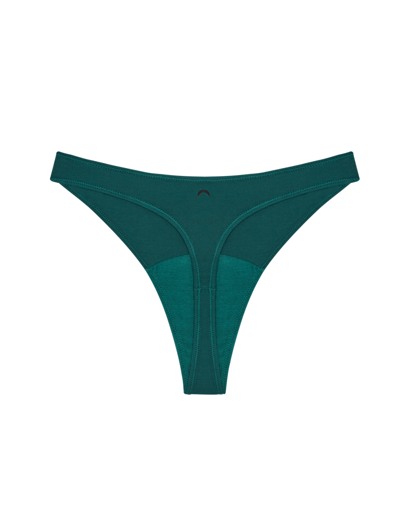 HUHA-Mineral HIGH RISE THONG Underwear-Undergarments-Green-Small-Much and Little Boutique-Vancouver-Canada