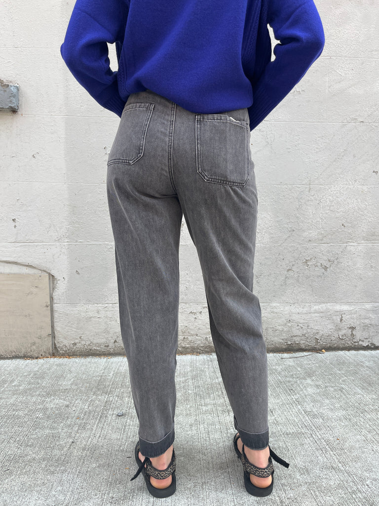 MKT-Pantixo Charleston Grey Work Pants-Bottoms-Much and Little Boutique-Vancouver-Canada