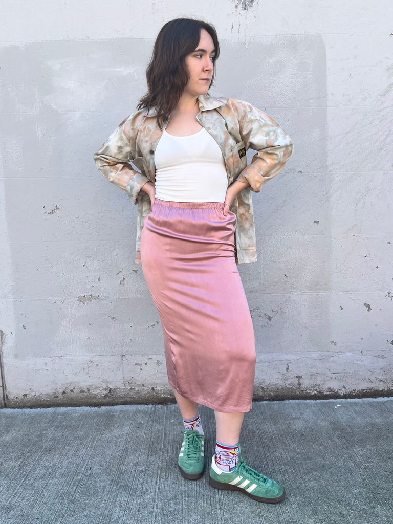 Riverside Tool & Dye-Silk Midi Skirt-Bottoms-Much and Little Boutique-Vancouver-Canada