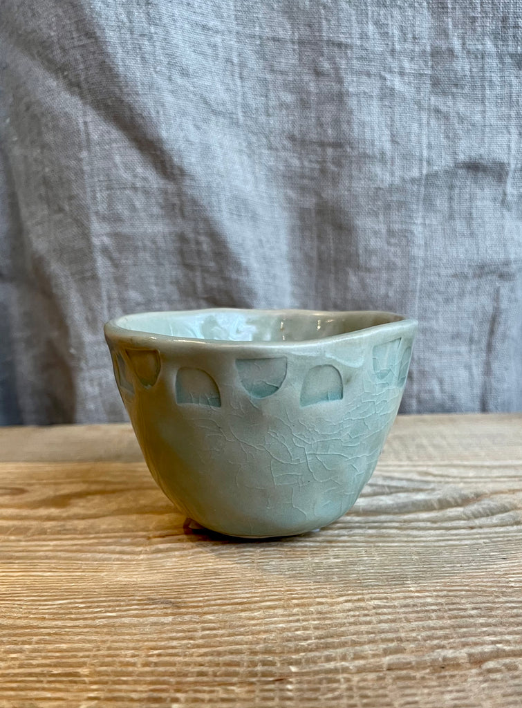 Hillary Webb-Pinch Formed Cup with Stamped Decoration-Art & Decor-Much and Little Boutique-Vancouver-Canada