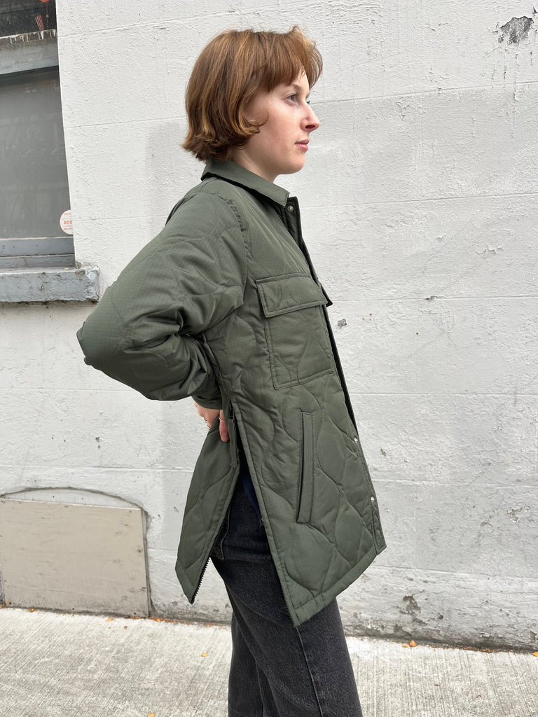 Taion-Military CPO Down Shirt-Outerwear-Much and Little Boutique-Vancouver-Canada
