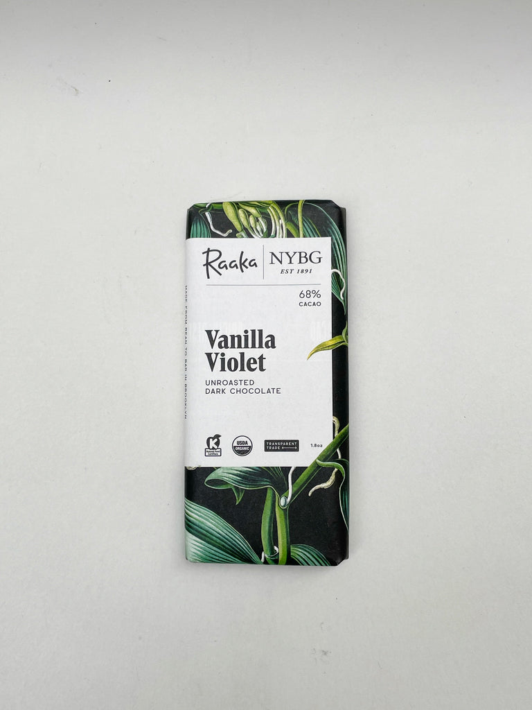 Raaka Chocolate-Artisan Chocolate-Pantry-Vanilla Violet-1.8oz-Much and Little Boutique-Vancouver-Canada
