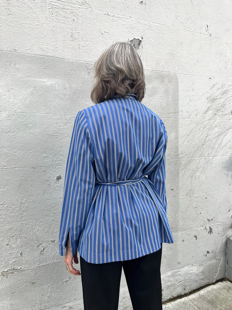 A Bronze Age-Revel Wrap Top - Jonathan Stripe-Shirts & Blouses-Much and Little Boutique-Vancouver-Canada