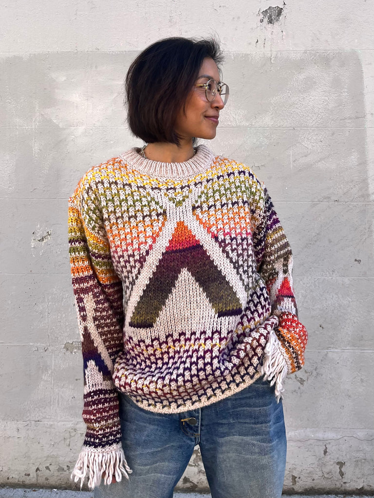 La Petite Francaise-Michou Rainbow Pullover-Knitwear-Much and Little Boutique-Vancouver-Canada