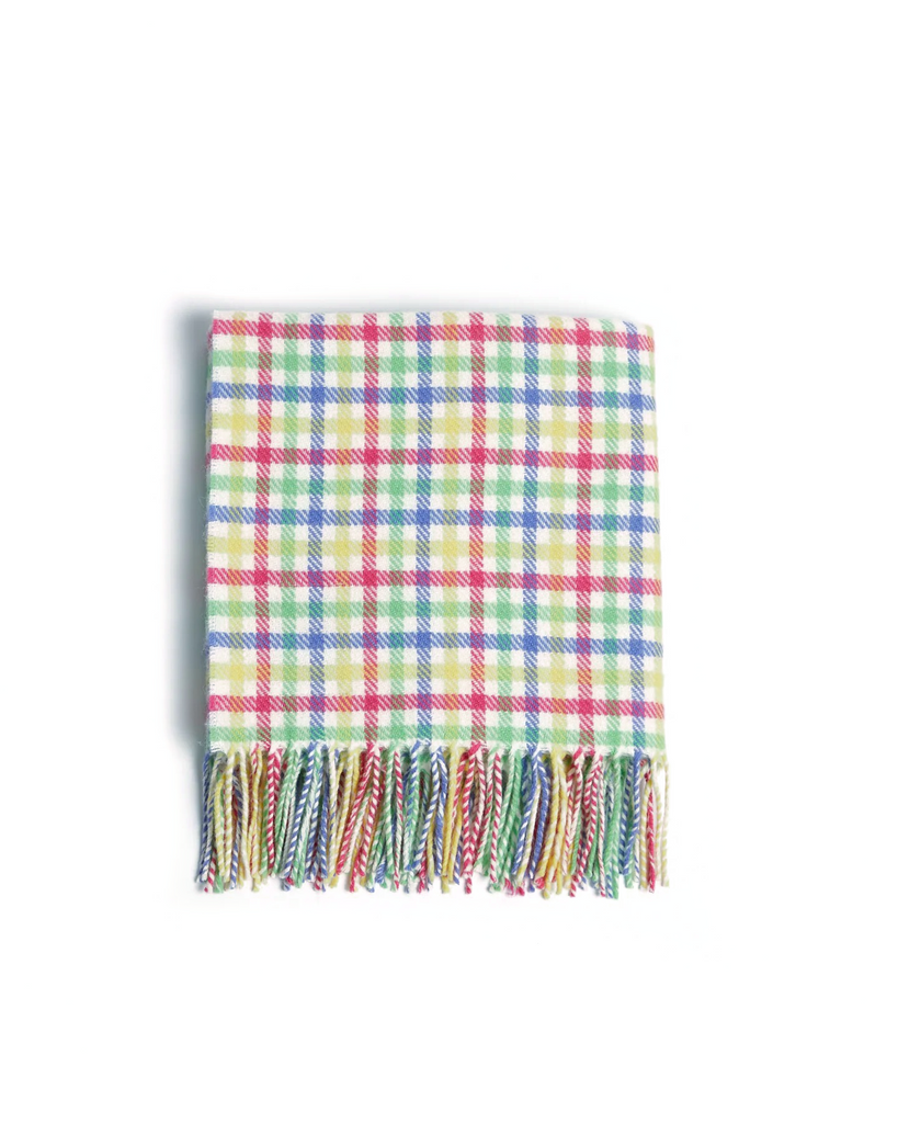 XS Unified-Lambswool Baby Blanket-Blankets & Swaddles-Rainbow Plaid-Much and Little Boutique-Vancouver-Canada