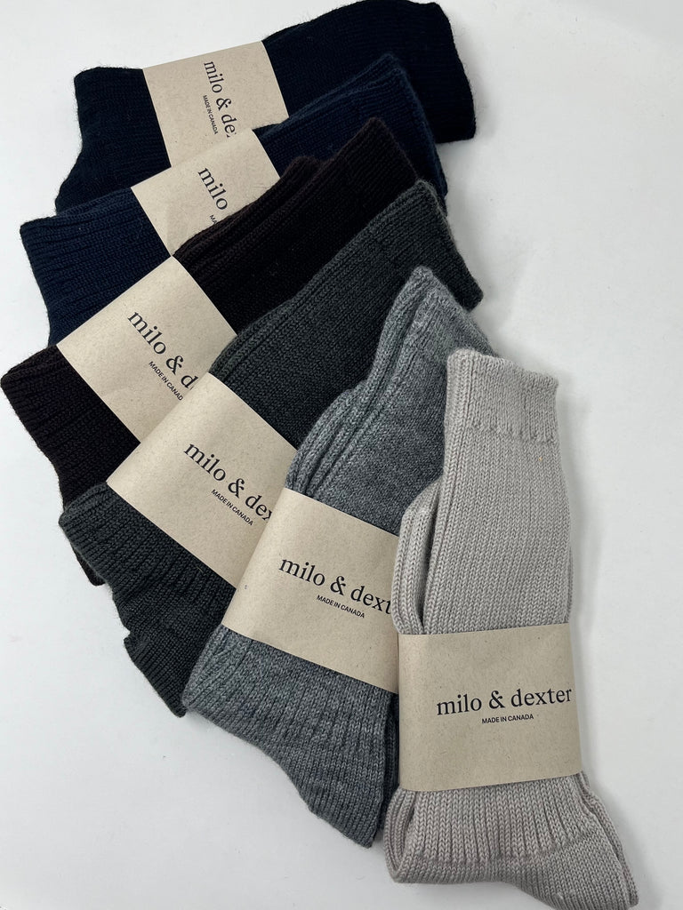 Milo & Dexter-Merino Socks-Socks-Much and Little Boutique-Vancouver-Canada