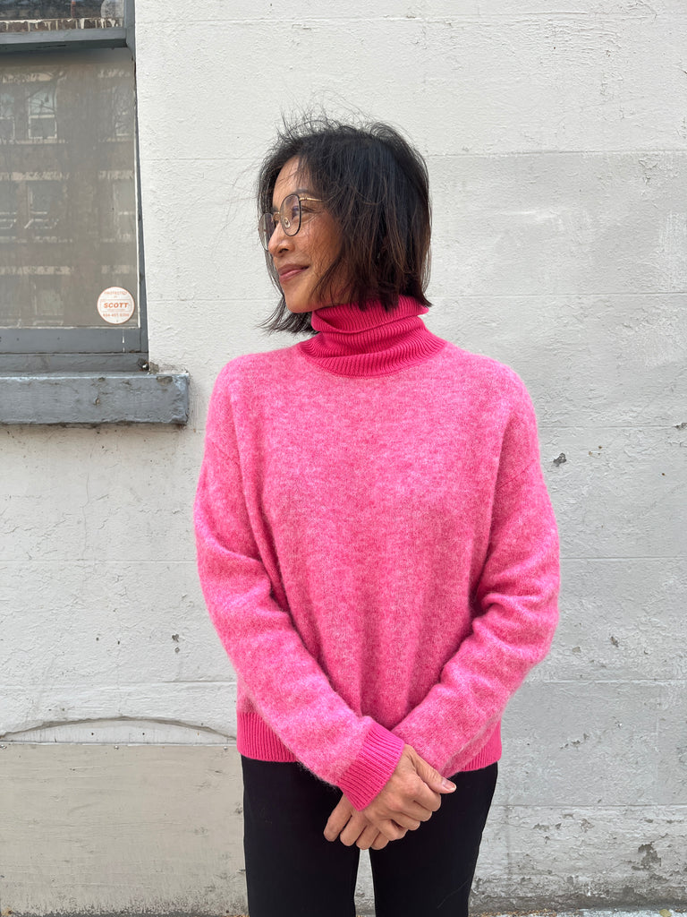 MKT-Kapla Turtleneck-Knitwear-Rose-XSmall-Much and Little Boutique-Vancouver-Canada