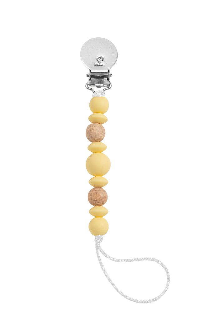 Loulou Lollipop-Luna Pacifier Clip-Everyday Essentials-Sunny Yellow-Much and Little Boutique-Vancouver-Canada