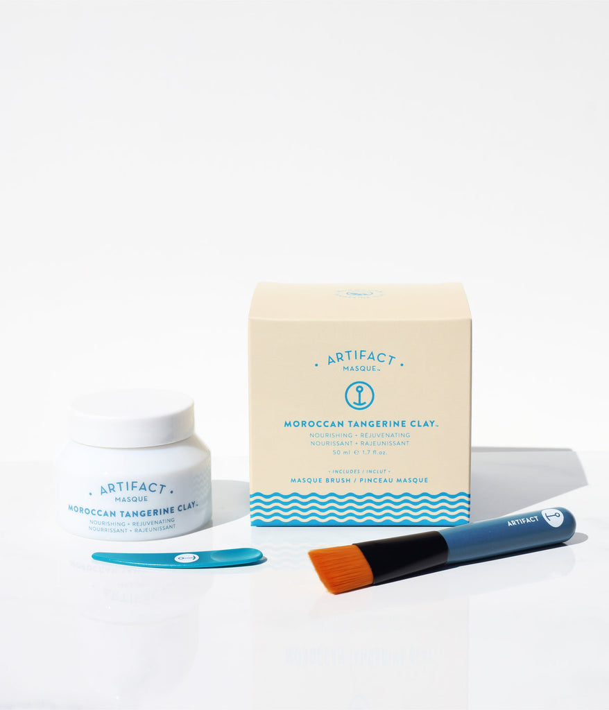Artifact-Moroccan Tangerine Clay Masque & Brush Kit-Skincare-Much and Little Boutique-Vancouver-Canada