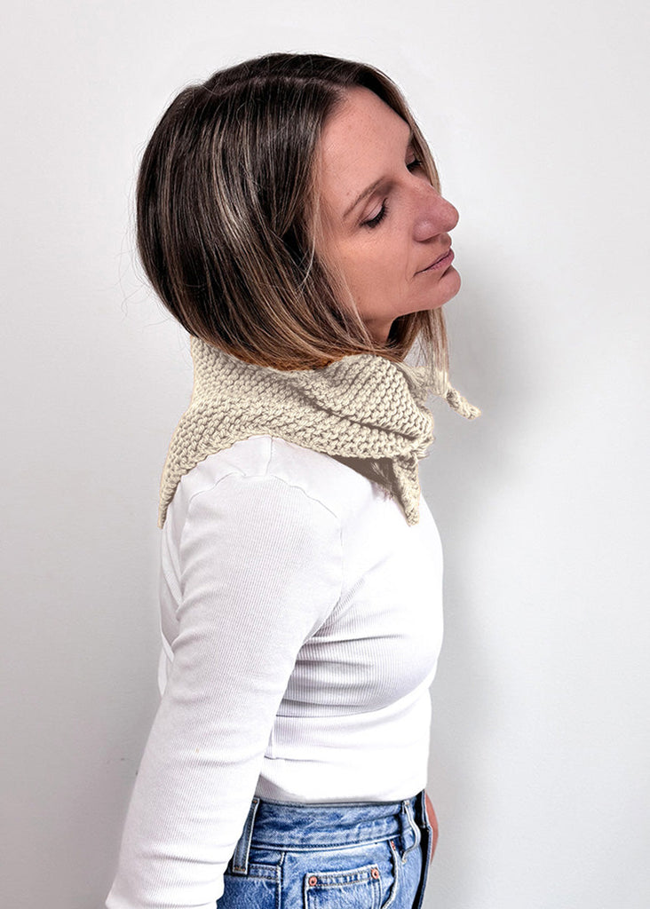 Project Weekend-Roam Triangle Scarf Knitting Kit-DIY Kits-Natural (Undyed)-Much and Little Boutique-Vancouver-Canada