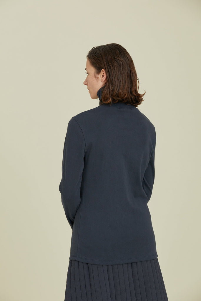 Black Crane-Turtleneck Top-Casual Tops-Much and Little Boutique-Vancouver-Canada