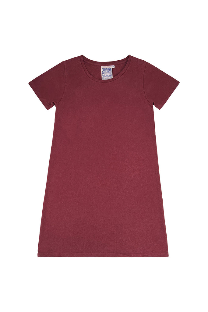 Jungmaven-Rae Line Dress-Dresses-Burgundy-XSmall-Much and Little Boutique-Vancouver-Canada