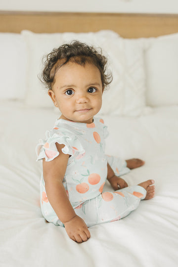 Loulou Lollipop-Ruffle Romper-Clothing-Much and Little Boutique-Vancouver-Canada