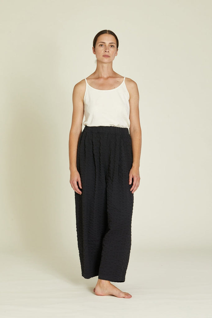 Black Crane-Wide Pants - Ink Black-Bottoms-XSmall-Much and Little Boutique-Vancouver-Canada