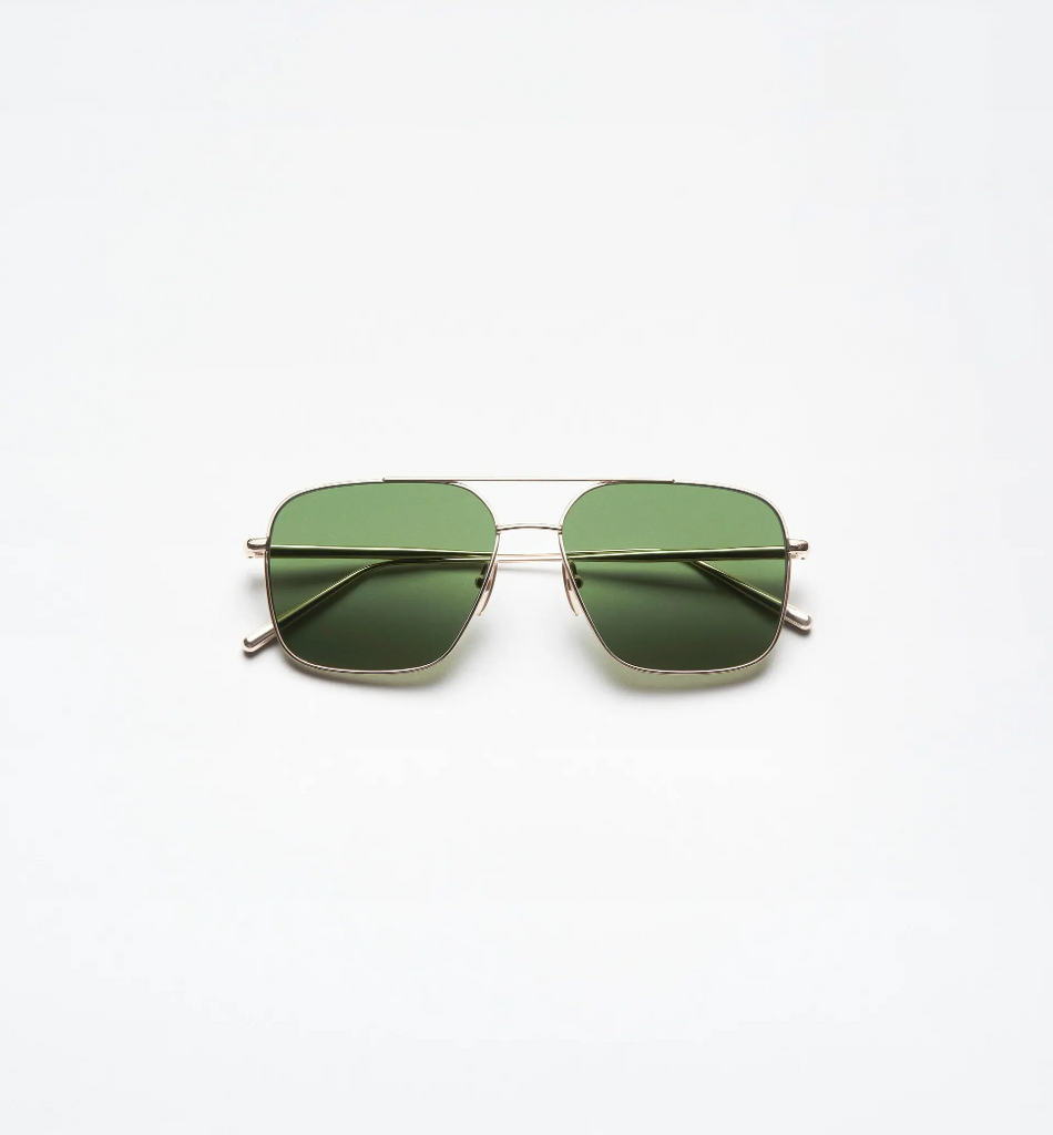 Chimi-Aviator Sunglasses-Eyewear-Soft Gold/ Green-Much and Little Boutique-Vancouver-Canada