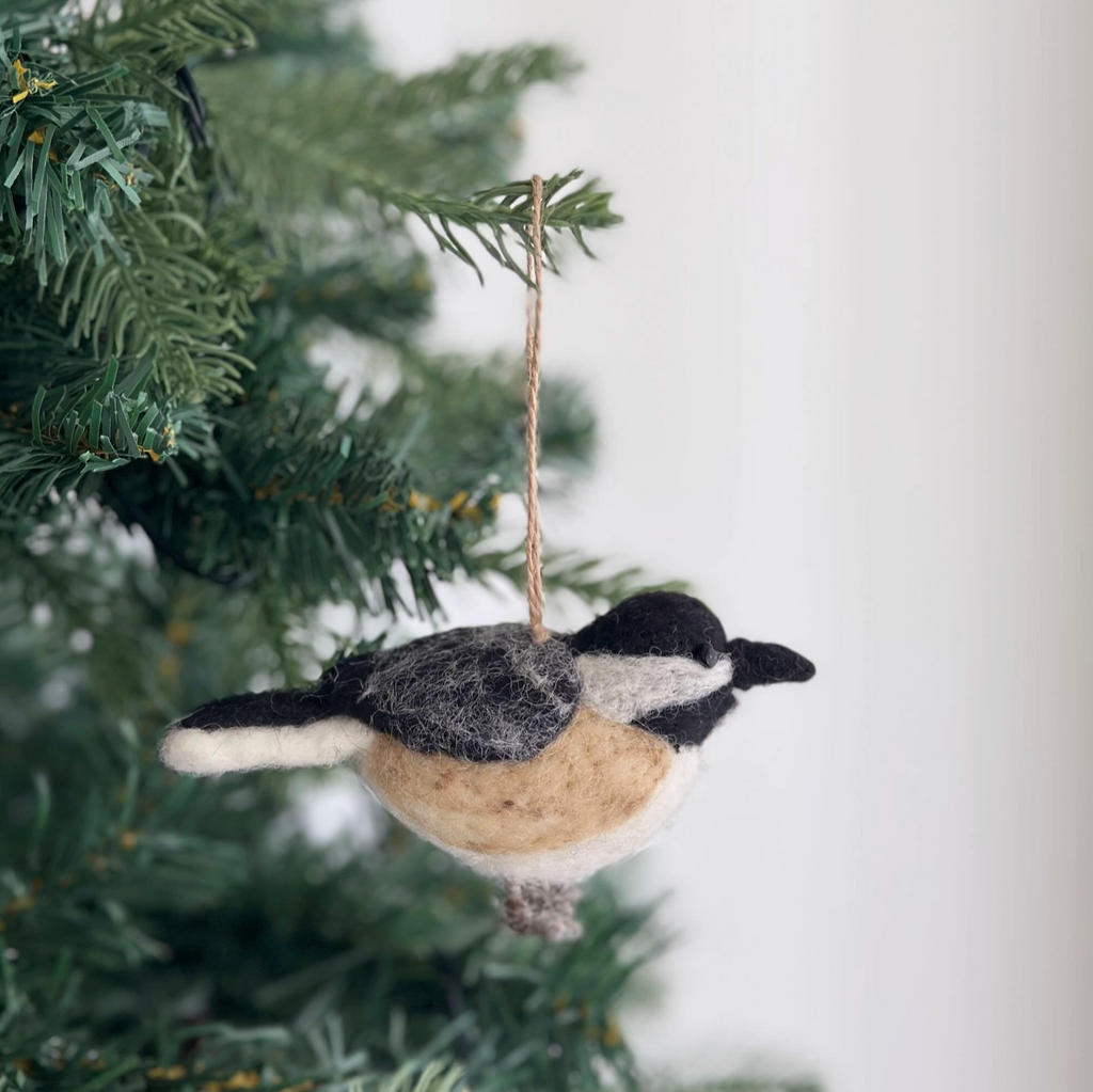 Deer Harbour Design-Felt Ornament-Art & Decor-Chickadee-Much and Little Boutique-Vancouver-Canada