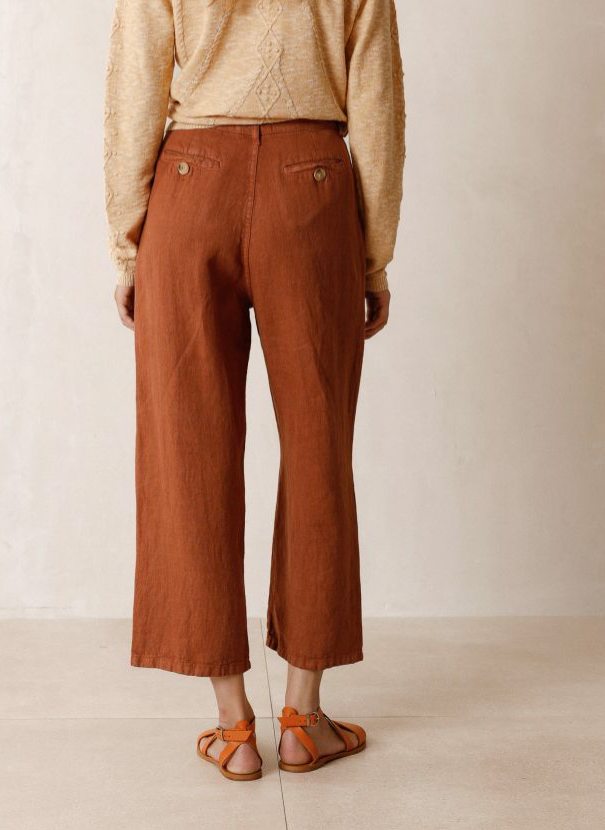 Indi & Cold-Linen Crop Pant-Bottoms-Much and Little Boutique-Vancouver-Canada