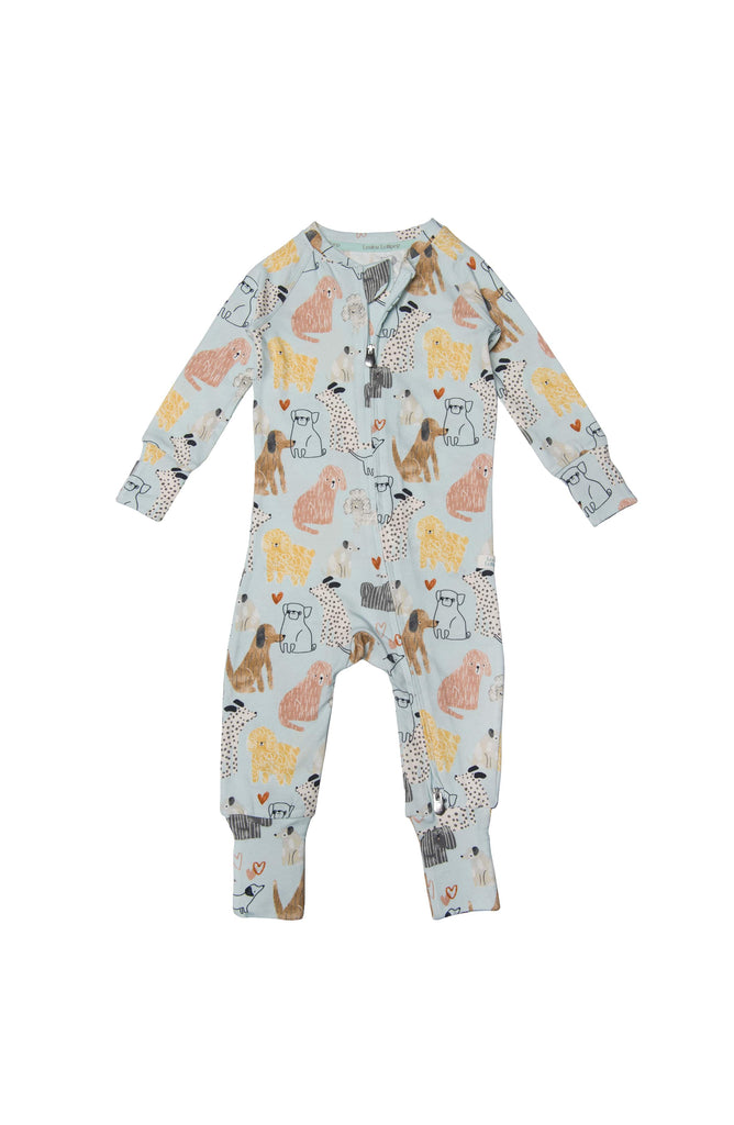 Loulou Lollipop-Long Sleeve Sleeper-Clothing-Honey Puppies-0-3 Months-Much and Little Boutique-Vancouver-Canada