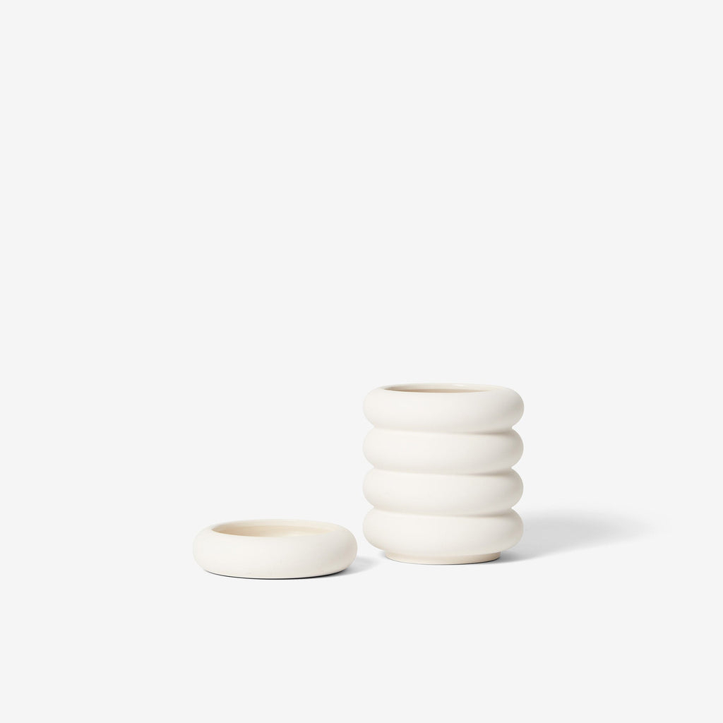 Areaware-Mini Tall Stacking Planter-Art & Decor-White-Much and Little Boutique-Vancouver-Canada