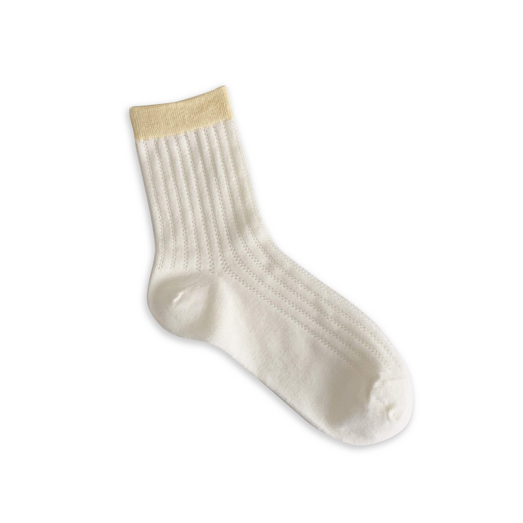 XS Unified-Summer Socks-Socks-Lemon Stripe-Much and Little Boutique-Vancouver-Canada