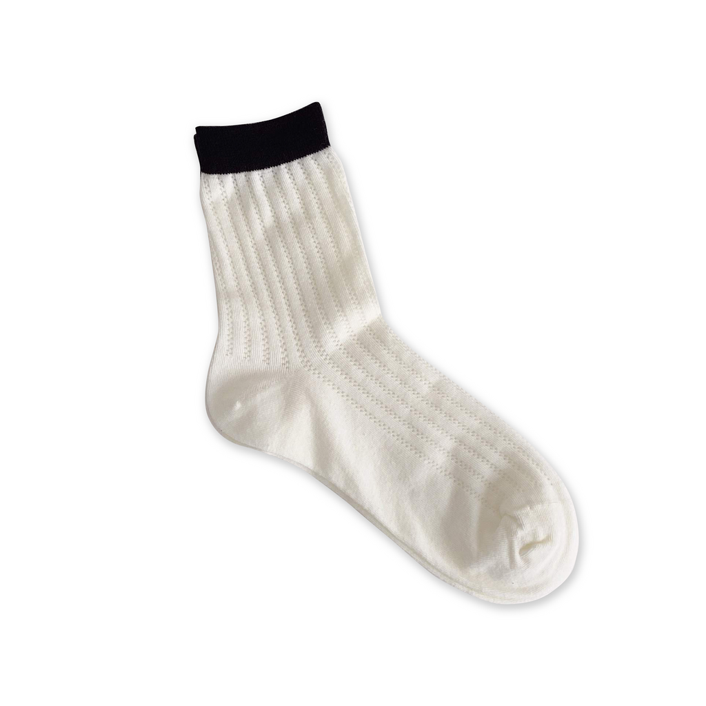 XS Unified-Summer Socks-Socks-Black Stripe-Much and Little Boutique-Vancouver-Canada