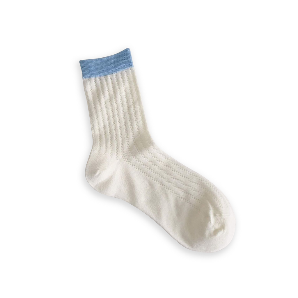 XS Unified-Summer Socks-Socks-Bluebell Stripe-Much and Little Boutique-Vancouver-Canada