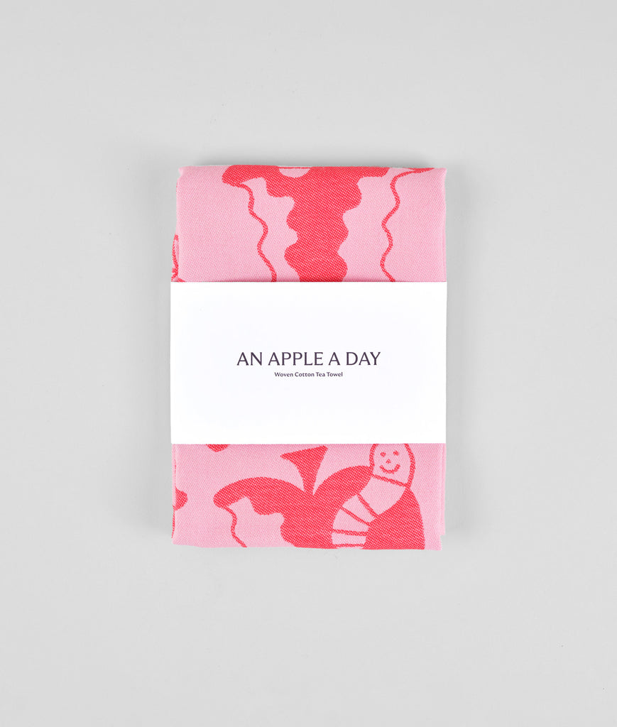 WRAP-An Apple a Day Tea Towel-Kitchenware-Much and Little Boutique-Vancouver-Canada