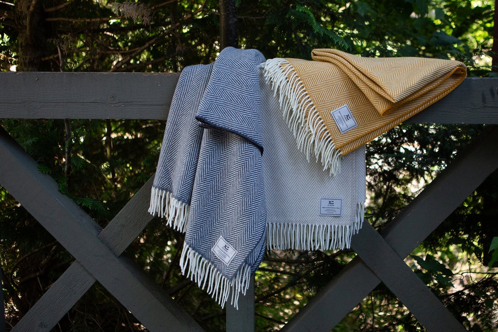 XS Unified-Lambswool Cashmere Blend Throw-Throws & Blankets-Much and Little Boutique-Vancouver-Canada