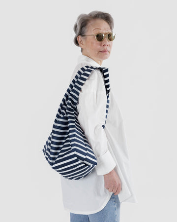 Baggu-Standard Baggu - Navy Stripe-Bags & Wallets-Much and Little Boutique-Vancouver-Canada