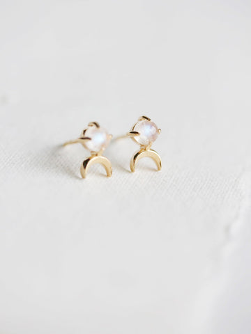 Little Gold-Artemis Studs-Jewelry-Much and Little Boutique-Vancouver-Canada
