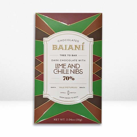 Baiani-Craft Chocolate-Pantry-Lime & Chili Nibs 70%-Much and Little Boutique-Vancouver-Canada