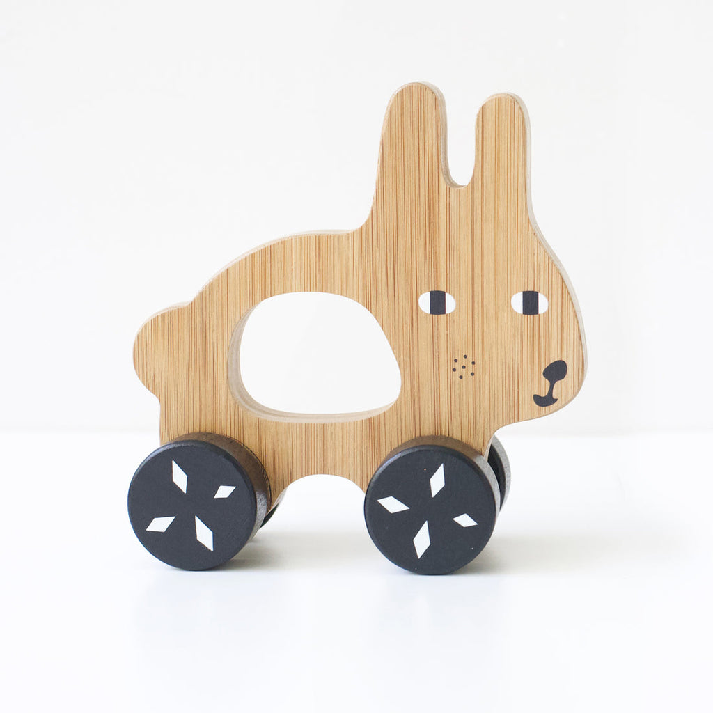 Wee Gallery-Wooden Push Toy-Toys & Games-Bunny-Much and Little Boutique-Vancouver-Canada