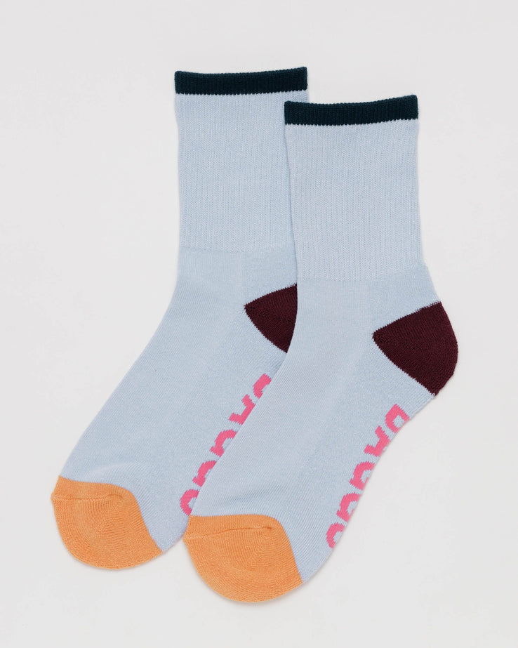 Baggu-Ribbed Socks-Socks-Light Blue-Much and Little Boutique-Vancouver-Canada