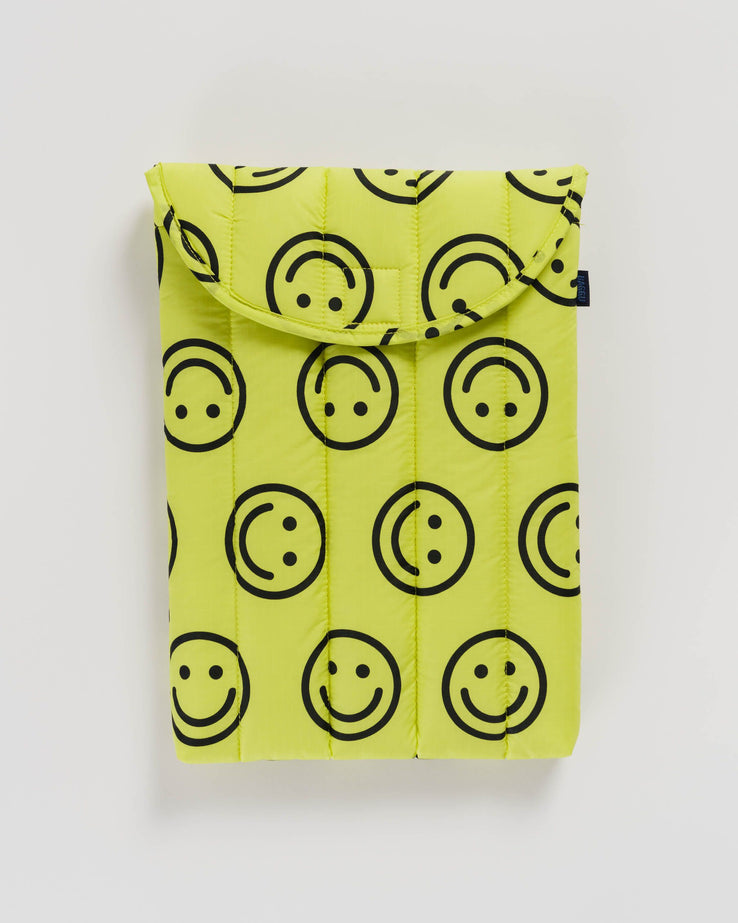 Baggu-Puffy Laptop Sleeve - 13"/14"-Bags & Wallets-Yellow Happy-Much and Little Boutique-Vancouver-Canada