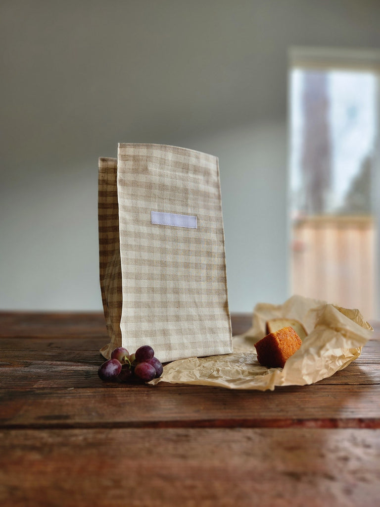 Get to Gather-Laminated Linen Lunch Sack-Bags & Wallets-Much and Little Boutique-Vancouver-Canada