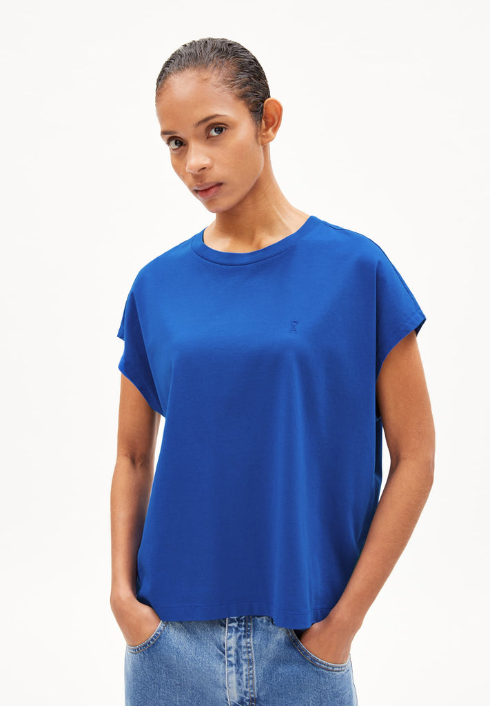 Armed Angels-Inaara Relaxed Tee-Casual Tops-Dynamo Blue-XSmall-Much and Little Boutique-Vancouver-Canada
