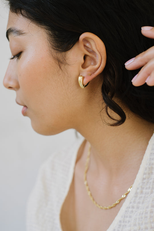 Kara Yoo-Joni Hoops - Gold-Jewelry-Much and Little Boutique-Vancouver-Canada
