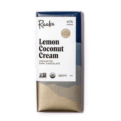 Raaka Chocolate-Artisan Chocolate-Pantry-Lemon Coconut Cream-1.8oz-Much and Little Boutique-Vancouver-Canada